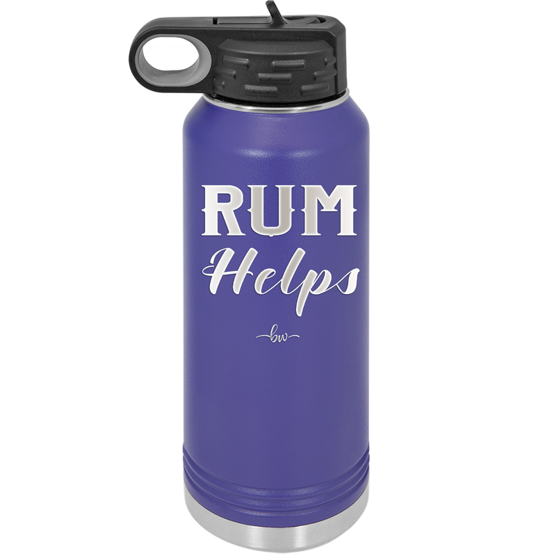 Rum Helps - Laser Engraved Stainless Steel Drinkware - 1848 -