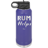 Rum Helps - Laser Engraved Stainless Steel Drinkware - 1848 -