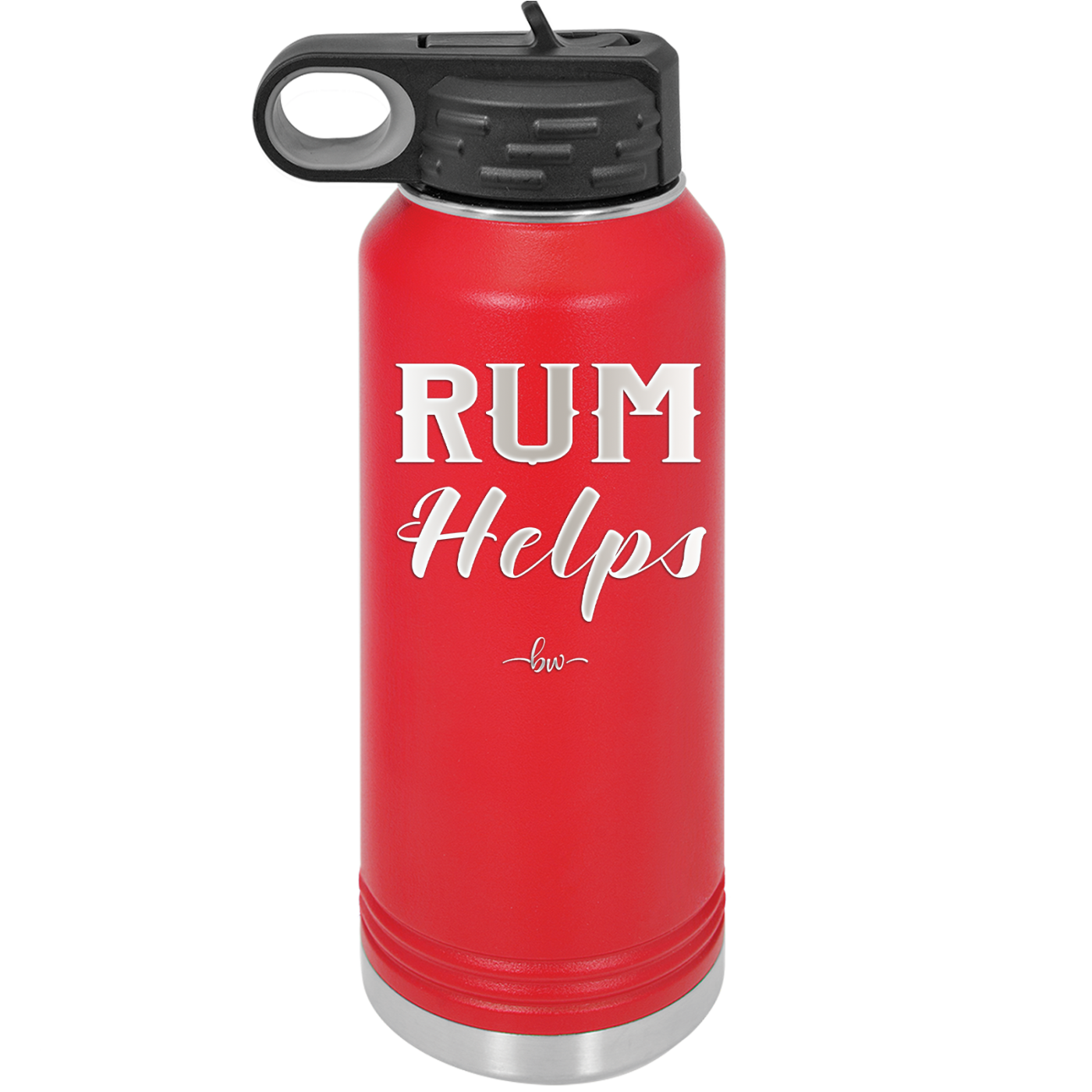 Rum Helps - Laser Engraved Stainless Steel Drinkware - 1848 -