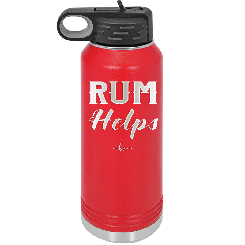 Rum Helps - Laser Engraved Stainless Steel Drinkware - 1848 -