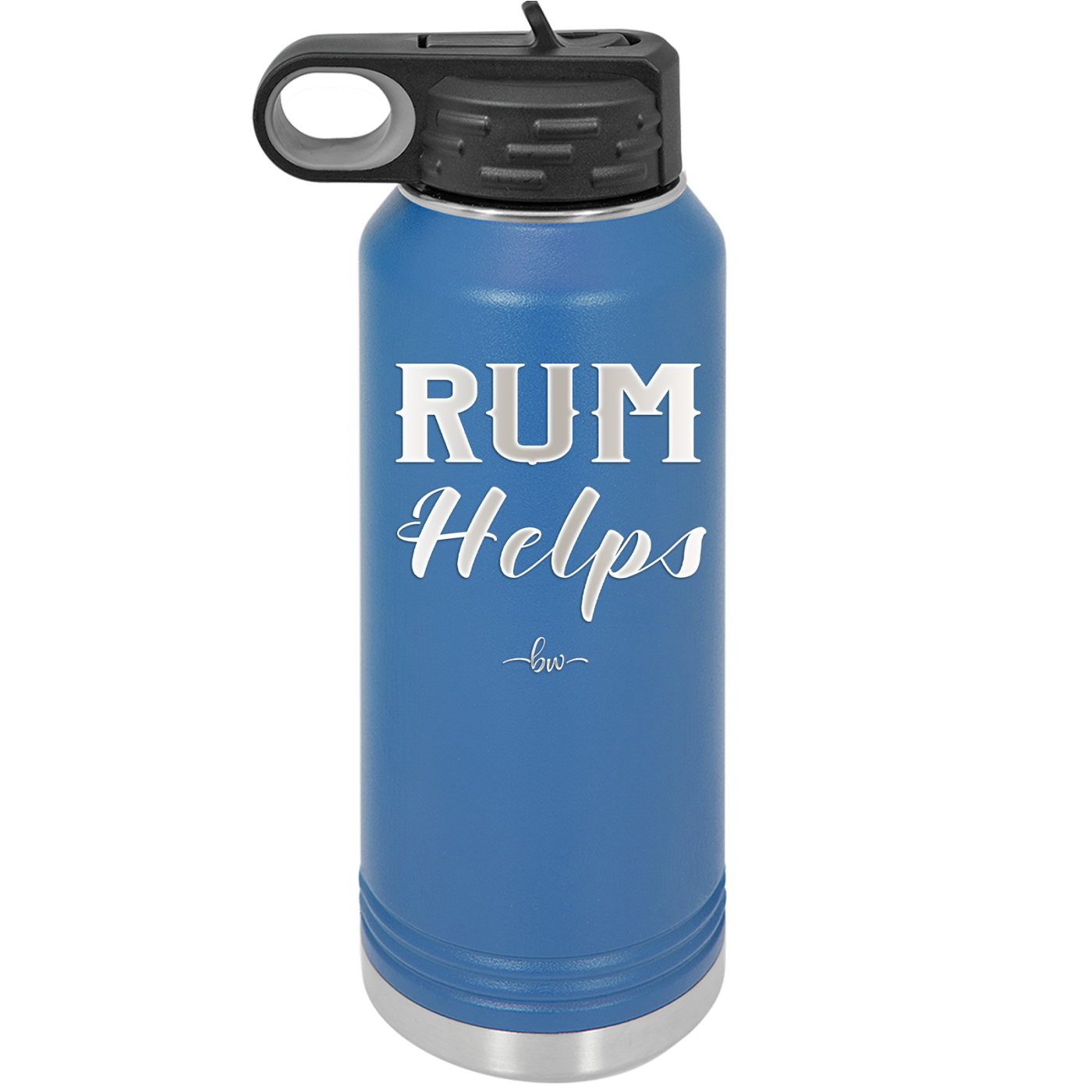 Rum Helps - Laser Engraved Stainless Steel Drinkware - 1848 -