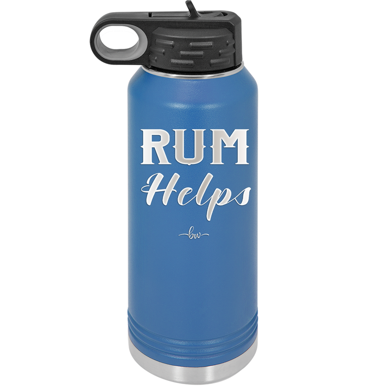 Rum Helps - Laser Engraved Stainless Steel Drinkware - 1848 -