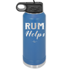 Rum Helps - Laser Engraved Stainless Steel Drinkware - 1848 -
