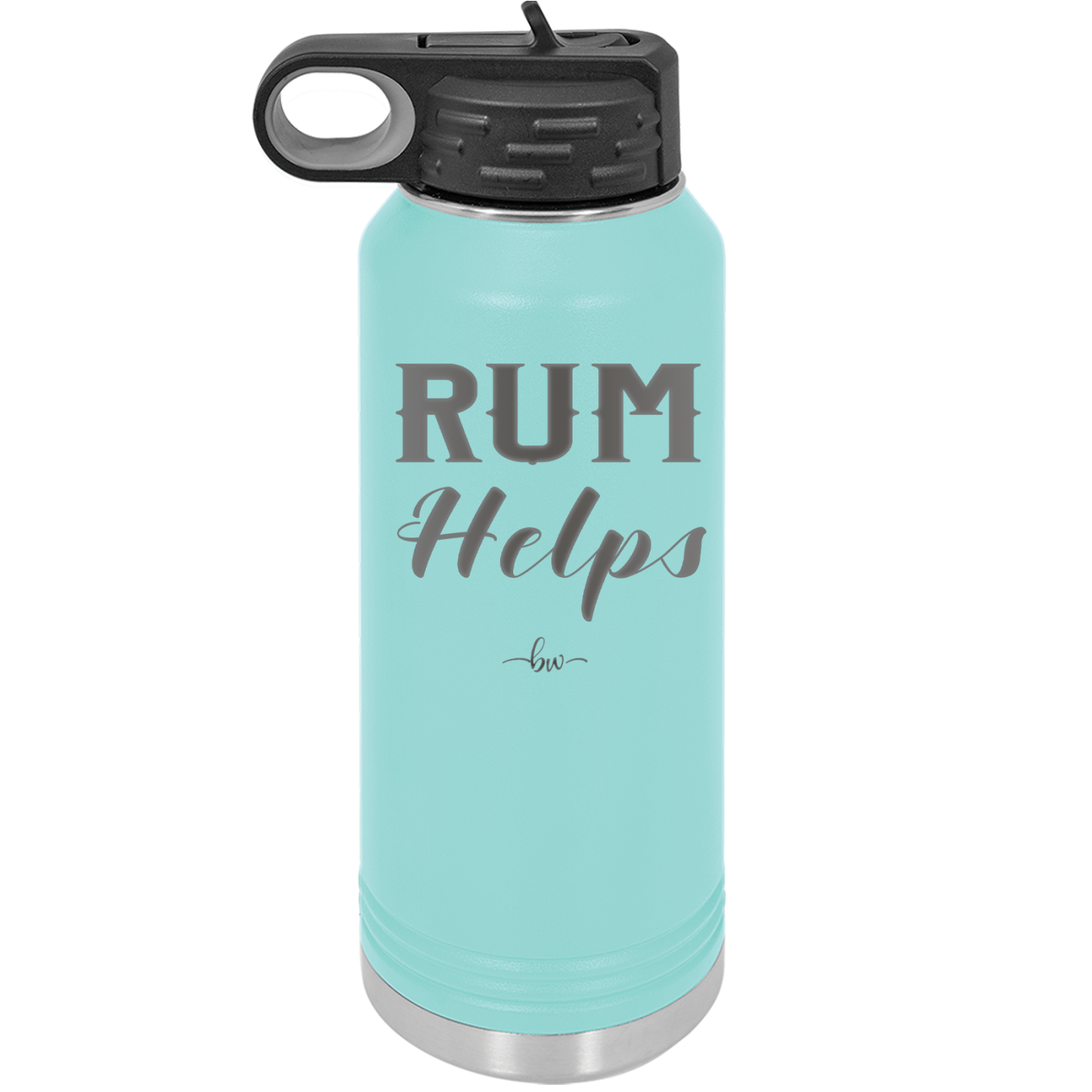 Rum Helps - Laser Engraved Stainless Steel Drinkware - 1848 -