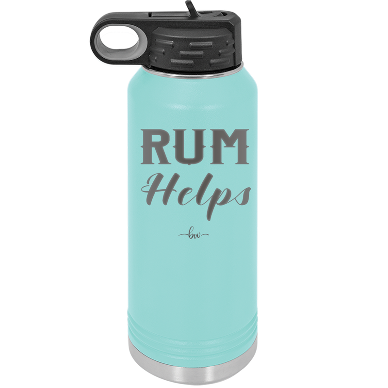 Rum Helps - Laser Engraved Stainless Steel Drinkware - 1848 -