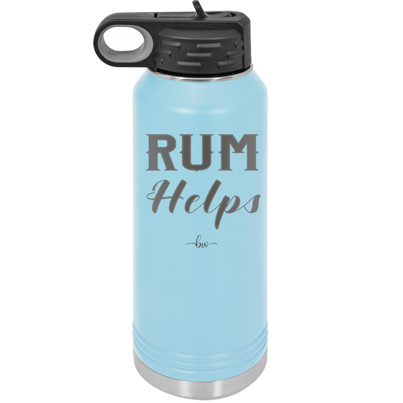 Rum Helps - Laser Engraved Stainless Steel Drinkware - 1848 -
