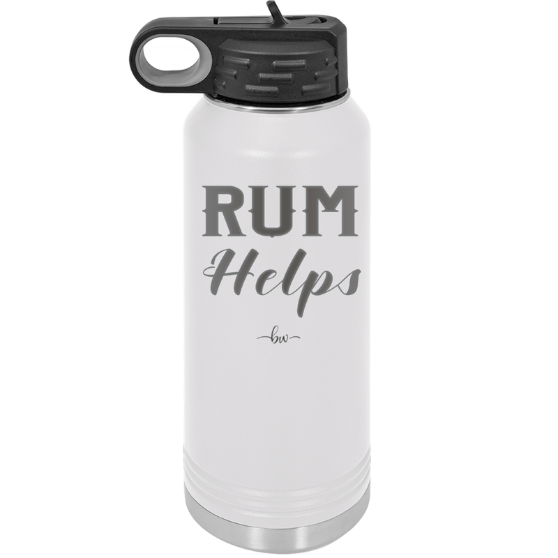 Rum Helps - Laser Engraved Stainless Steel Drinkware - 1848 -
