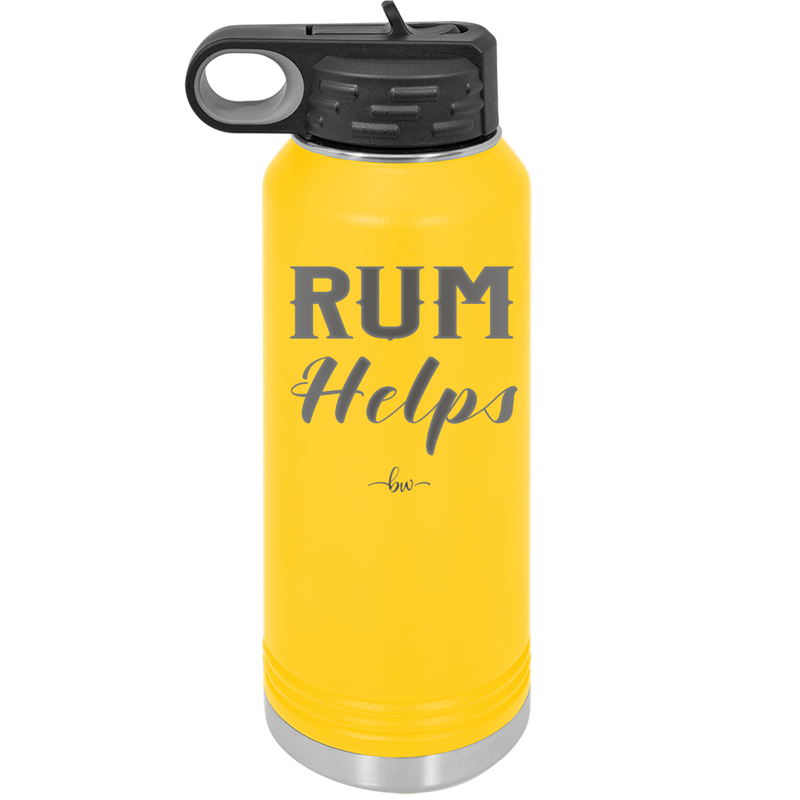Rum Helps - Laser Engraved Stainless Steel Drinkware - 1848 -