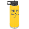 Rum Helps - Laser Engraved Stainless Steel Drinkware - 1848 -