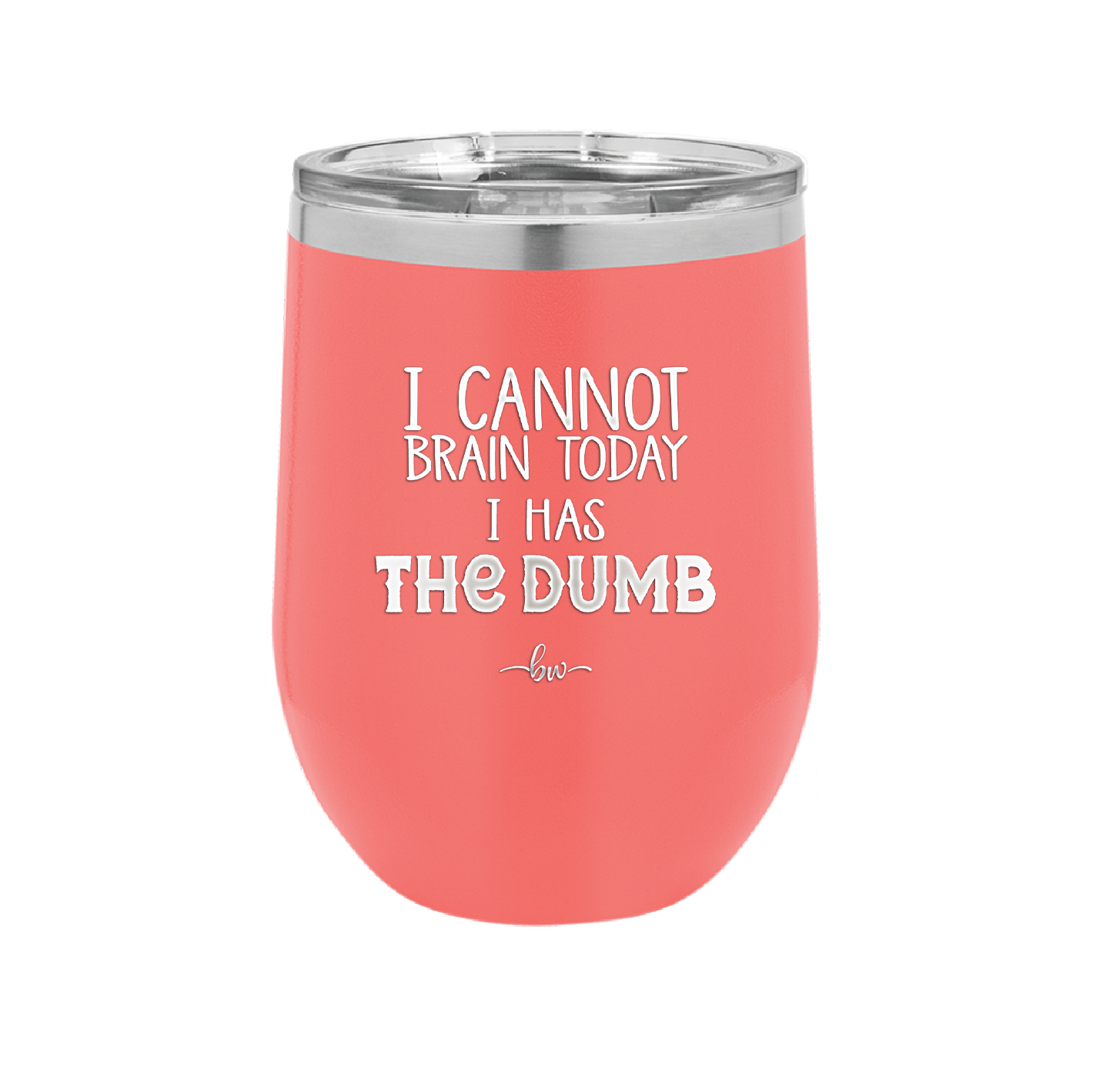 I Cannot Brain Today I Has the Dumb - Laser Engraved Stainless Steel Drinkware - 1850 -