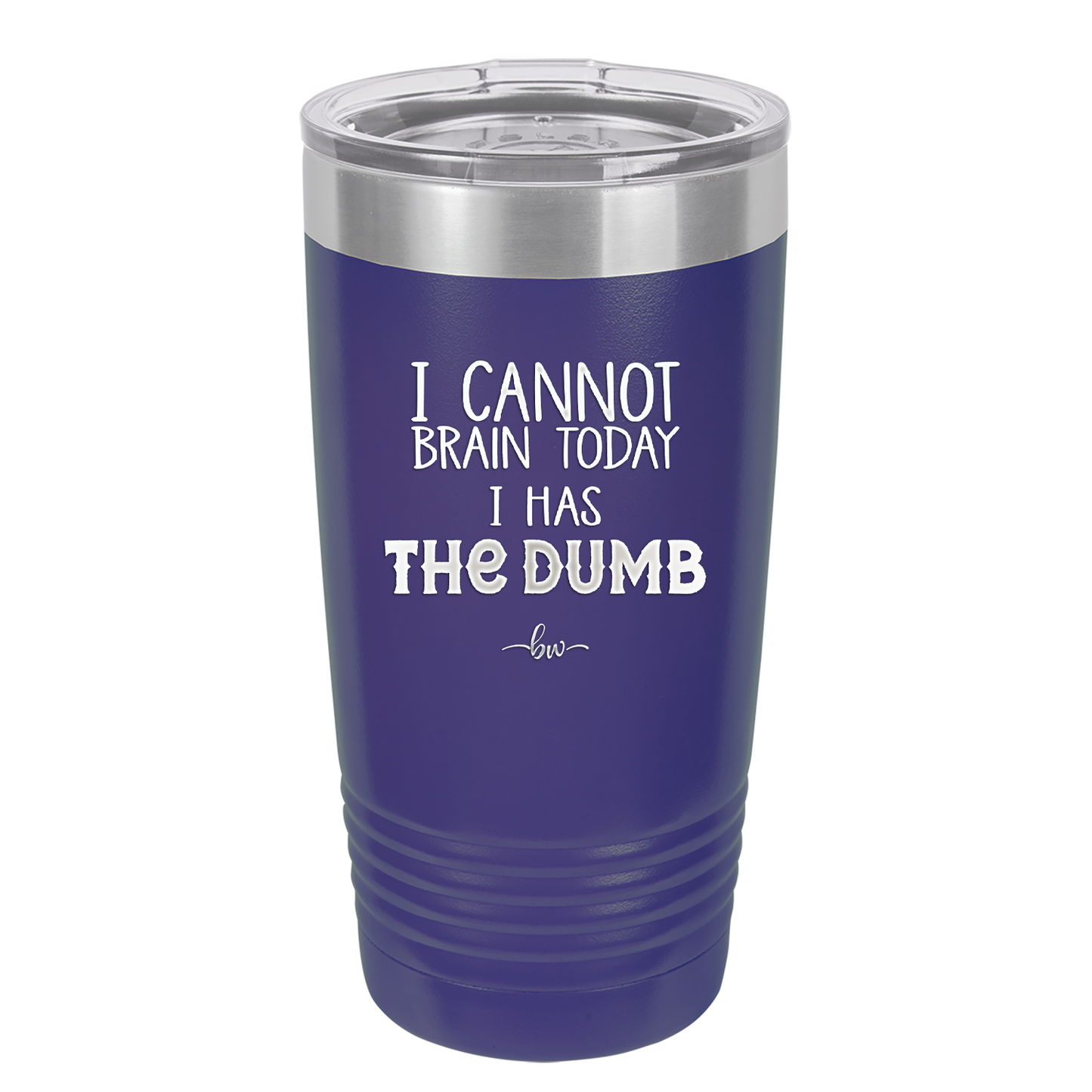 I Cannot Brain Today I Has the Dumb - Laser Engraved Stainless Steel Drinkware - 1850 -