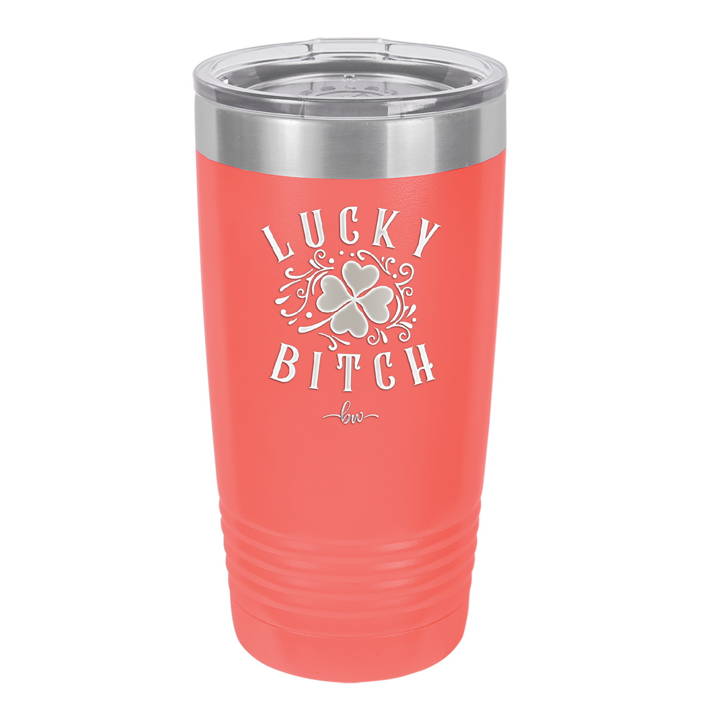 Lucky Bitch - Laser Engraved Stainless Steel Drinkware - 1858 -