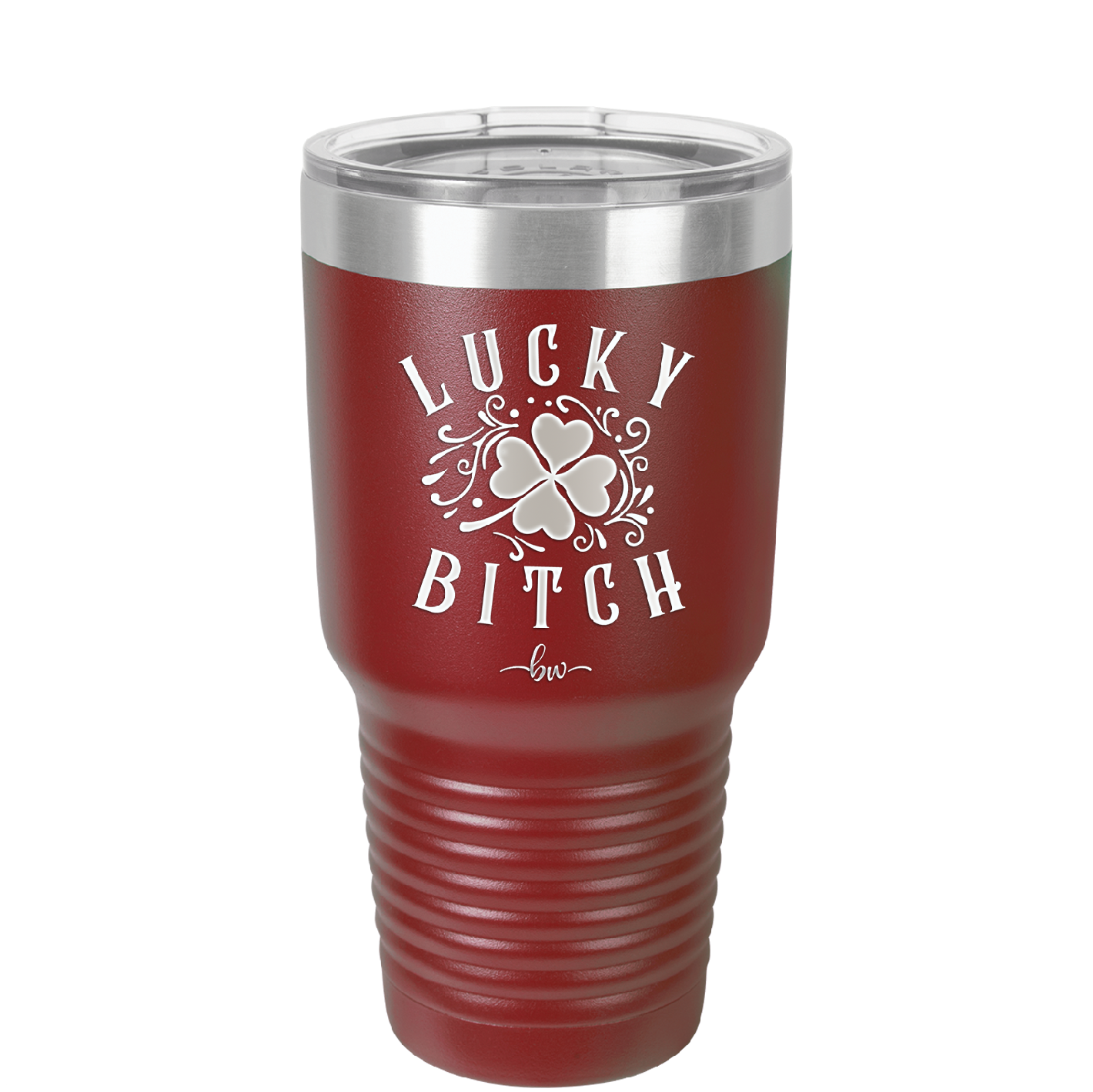 Lucky Bitch - Laser Engraved Stainless Steel Drinkware - 1858 -