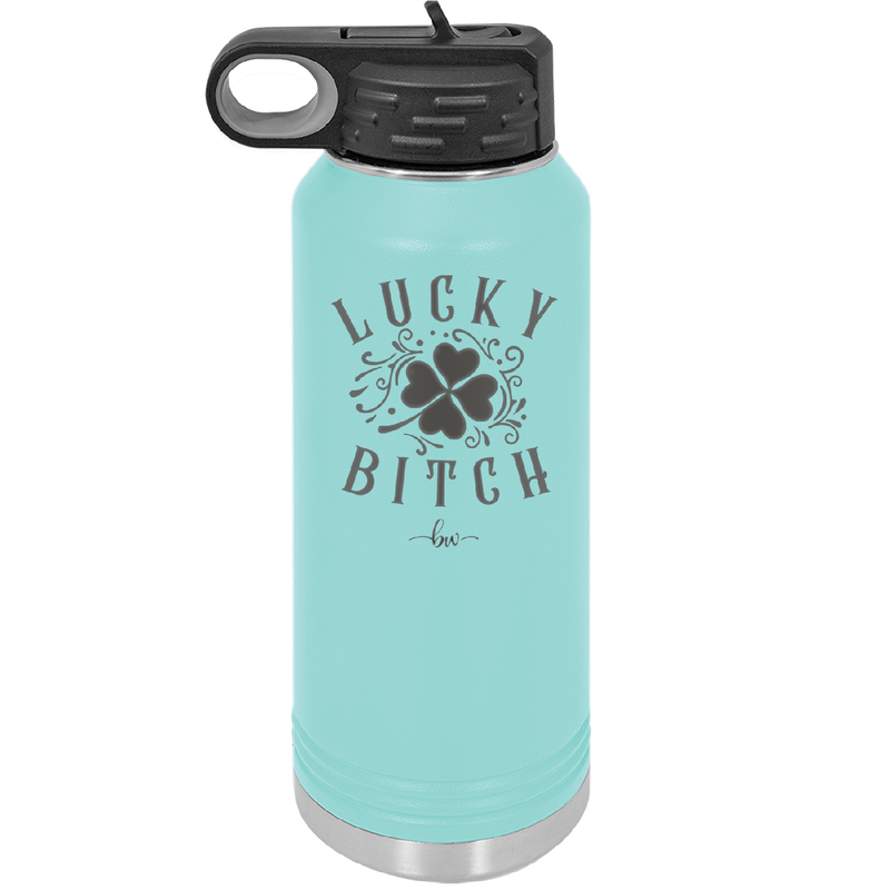Lucky Bitch - Laser Engraved Stainless Steel Drinkware - 1858 -