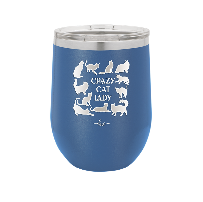 Crazy Cat Lady - Laser Engraved Stainless Steel Drinkware - 1860 -