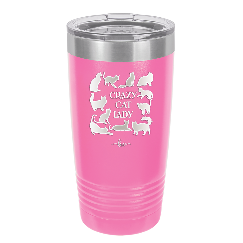 Crazy Cat Lady - Laser Engraved Stainless Steel Drinkware - 1860 -