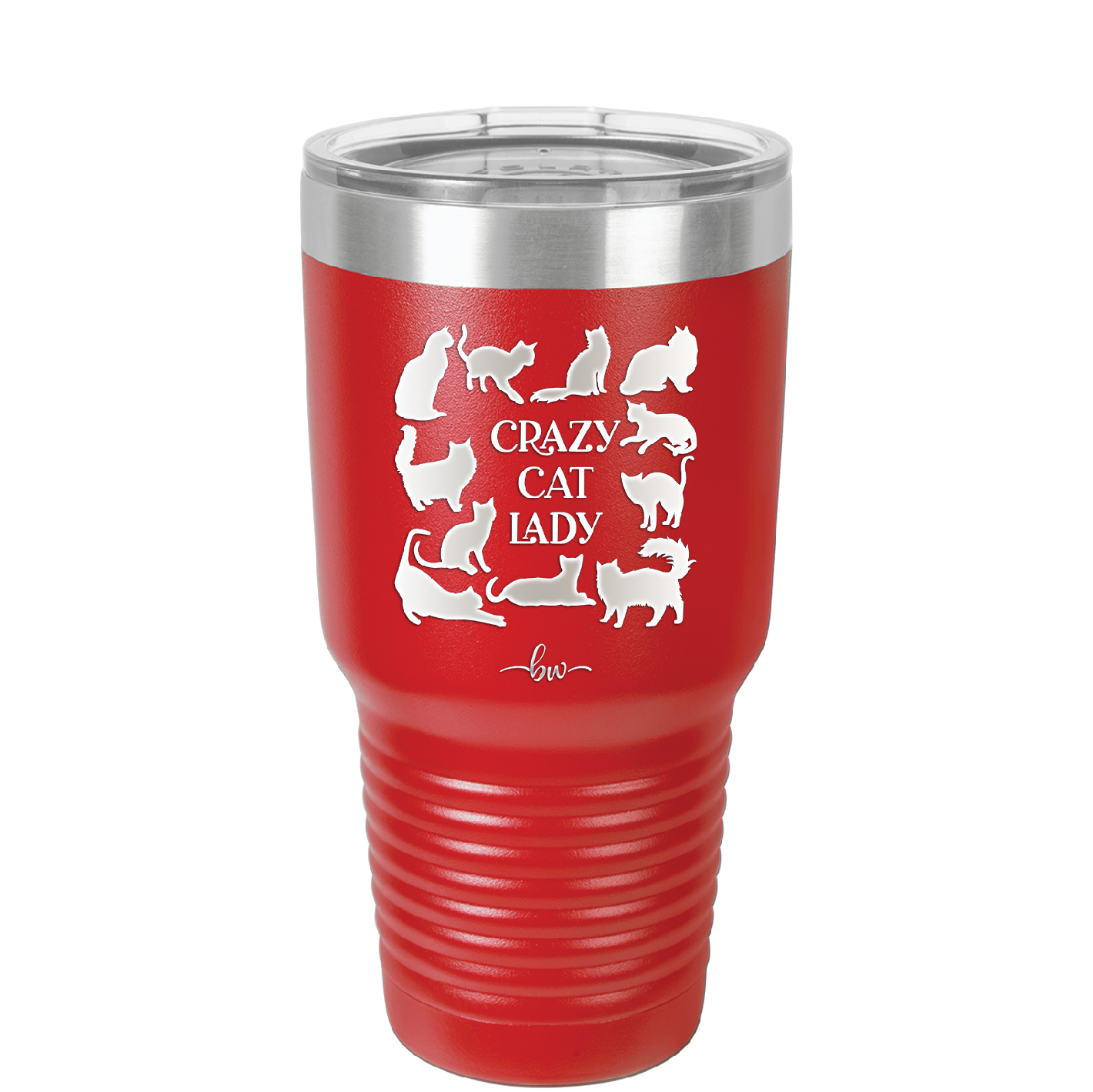 Crazy Cat Lady - Laser Engraved Stainless Steel Drinkware - 1860 -