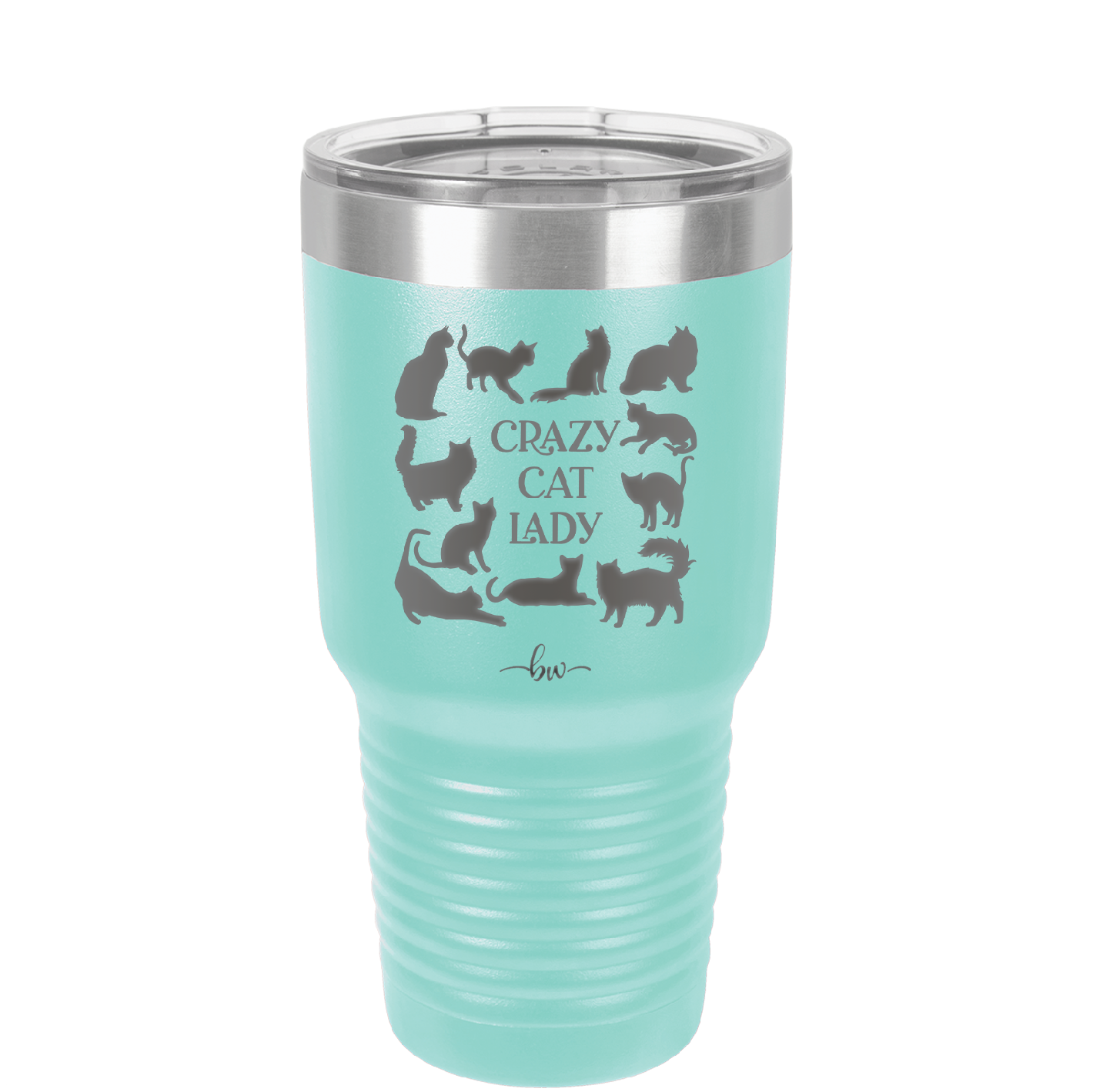 Crazy Cat Lady - Laser Engraved Stainless Steel Drinkware - 1860 -