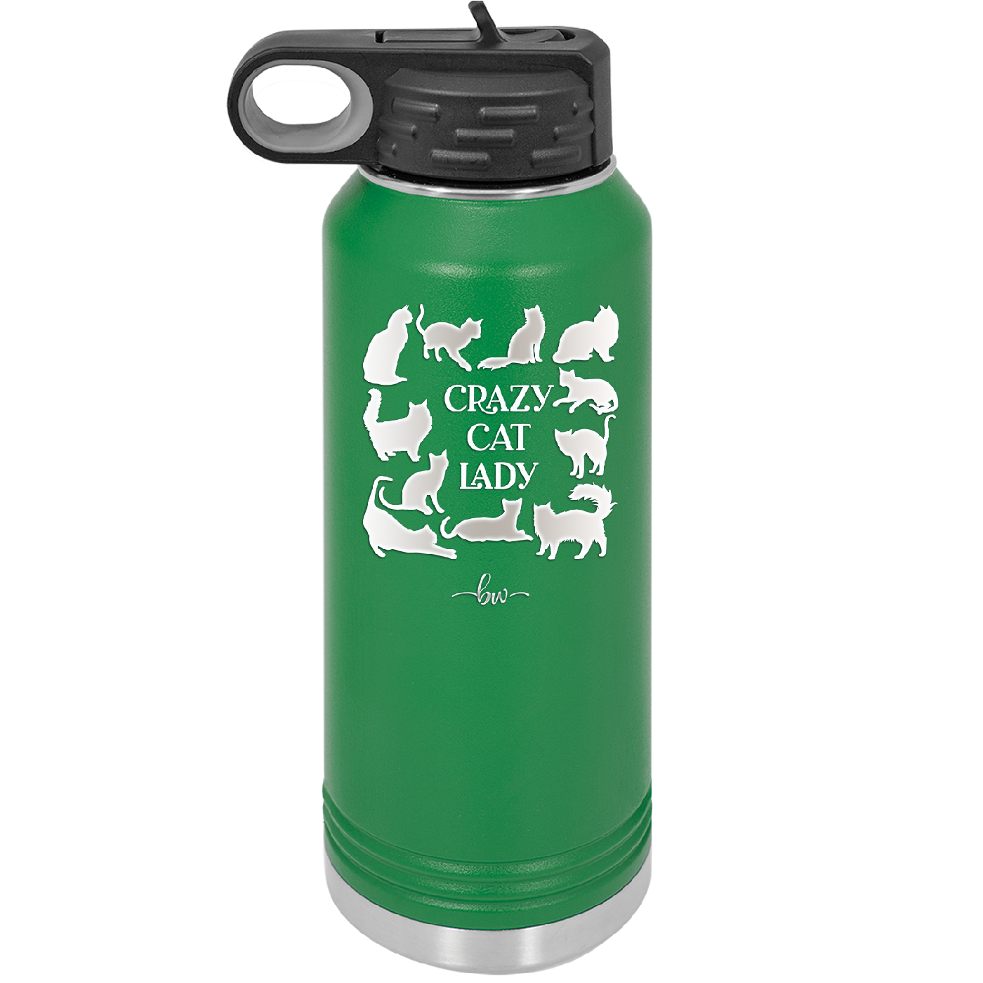 Crazy Cat Lady - Laser Engraved Stainless Steel Drinkware - 1860 -