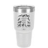 Crazy Dog Lady - Laser Engraved Stainless Steel Drinkware - 1861 -