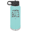 Crazy Dog Lady - Laser Engraved Stainless Steel Drinkware - 1861 -