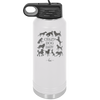 Crazy Dog Lady - Laser Engraved Stainless Steel Drinkware - 1861 -