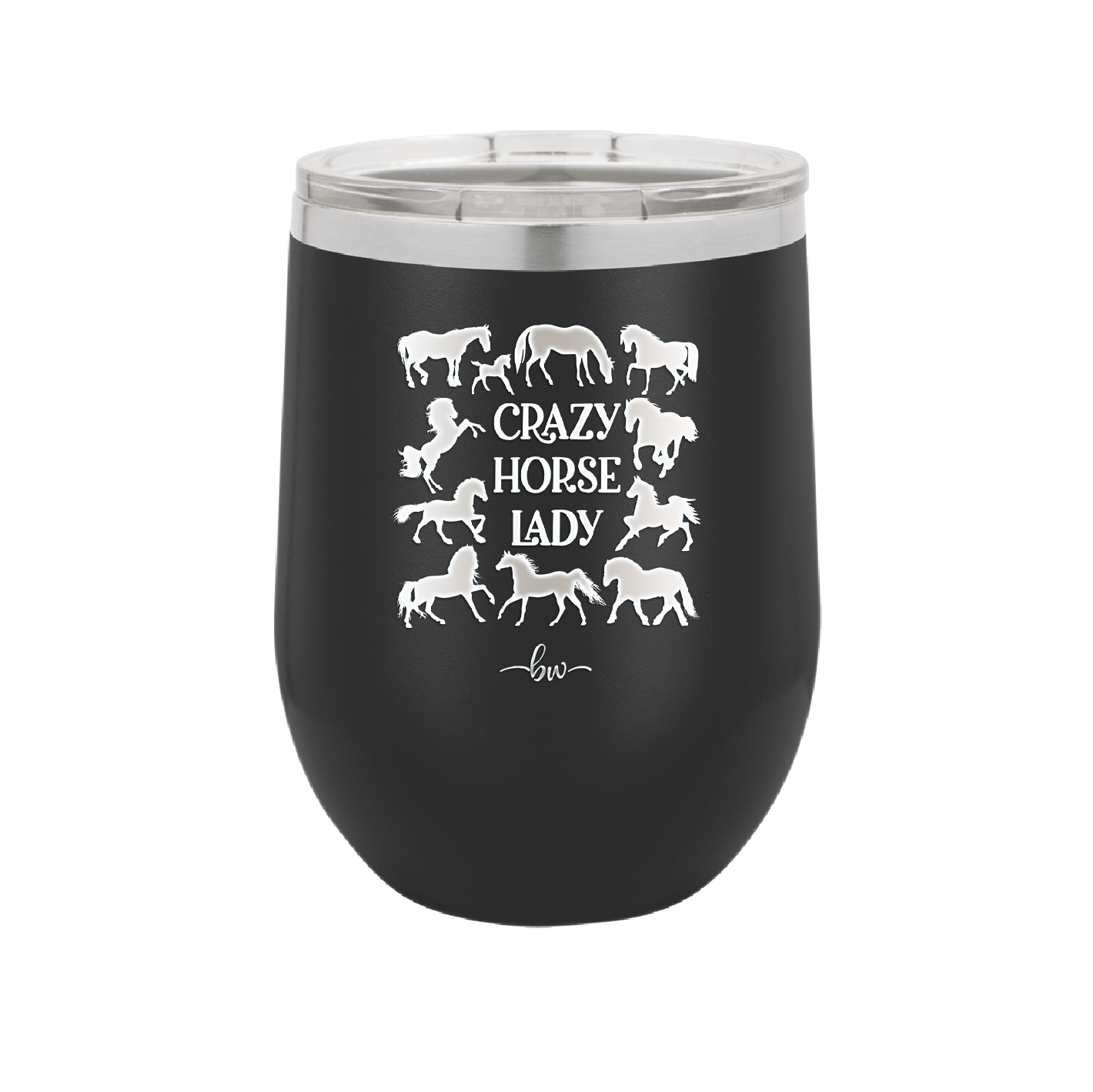 Crazy Horse Lady - Laser Engraved Stainless Steel Drinkware - 1863 -