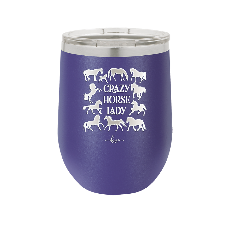 Crazy Horse Lady - Laser Engraved Stainless Steel Drinkware - 1863 -