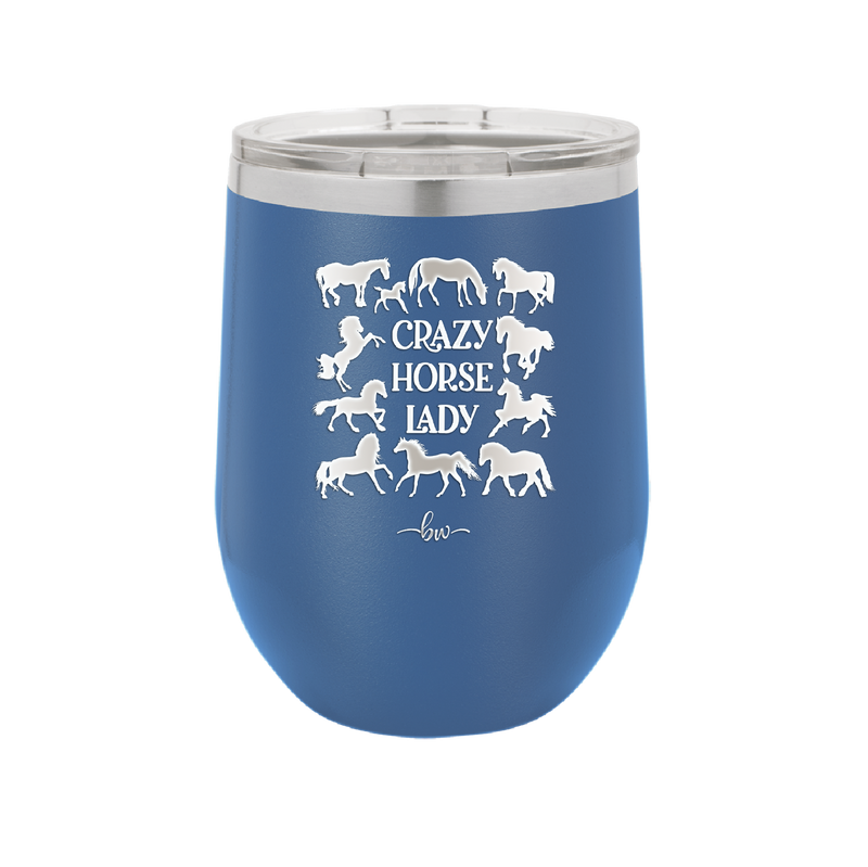 Crazy Horse Lady - Laser Engraved Stainless Steel Drinkware - 1863 -