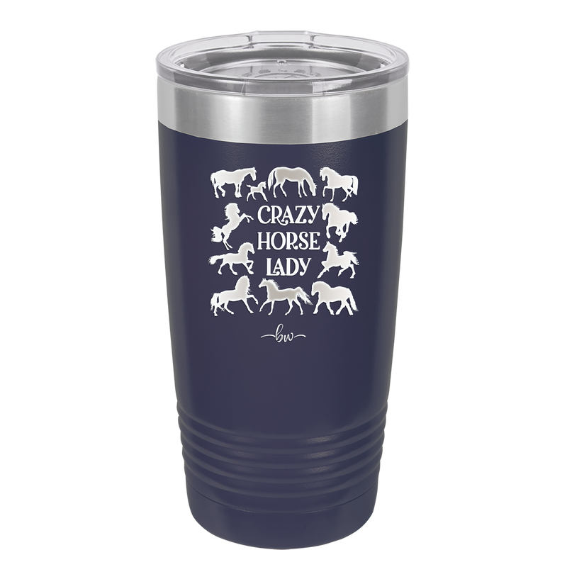 Crazy Horse Lady - Laser Engraved Stainless Steel Drinkware - 1863 -
