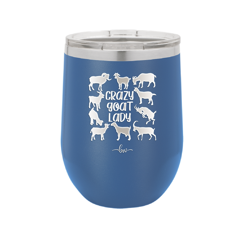 Crazy Goat Lady - Laser Engraved Stainless Steel Drinkware - 1864 -