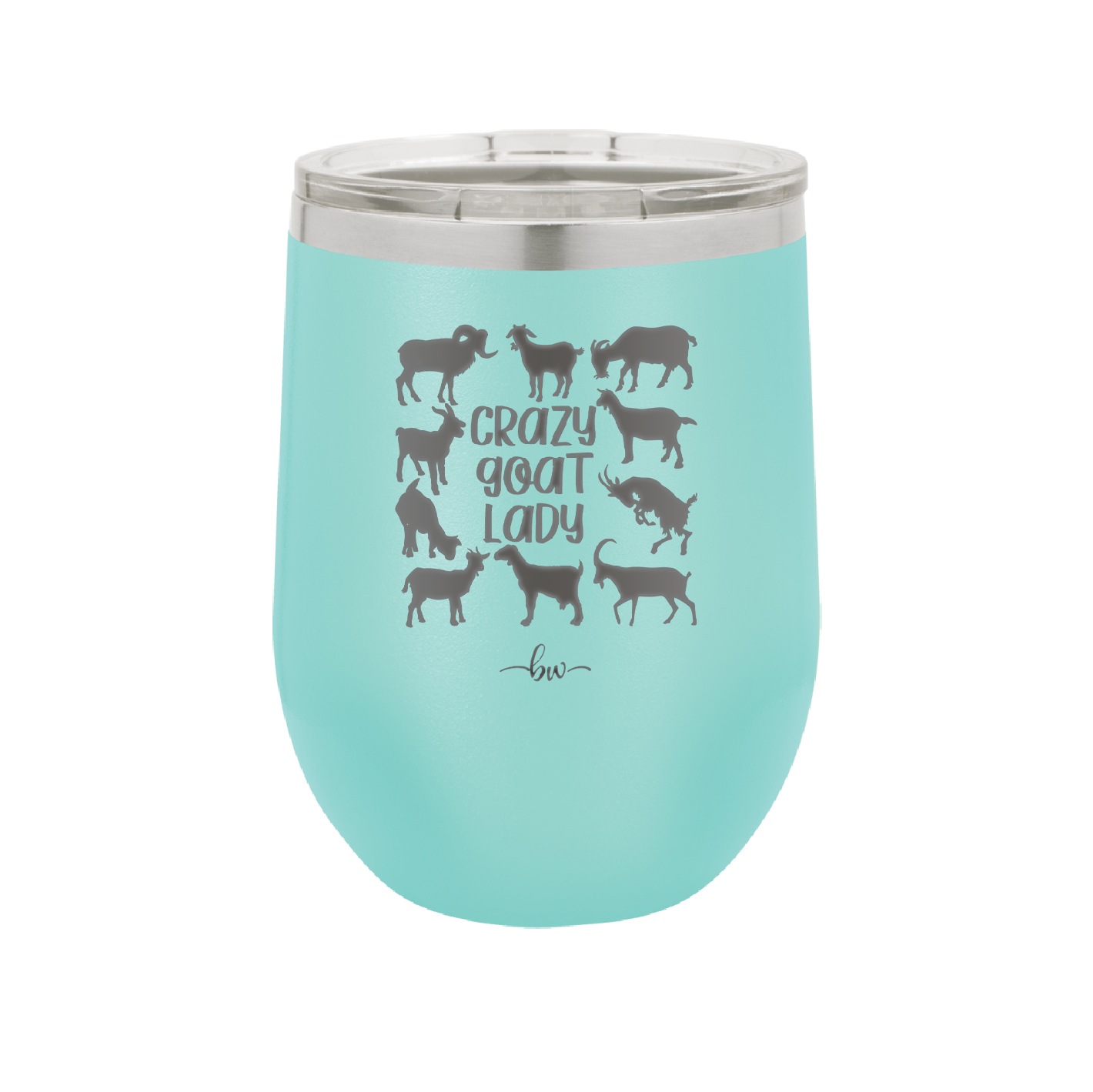 Crazy Goat Lady - Laser Engraved Stainless Steel Drinkware - 1864 -