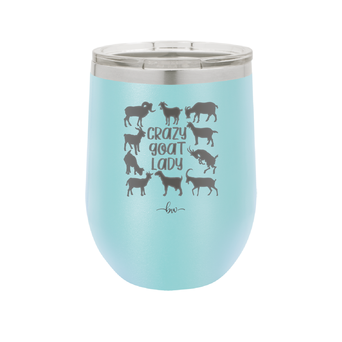 Crazy Goat Lady - Laser Engraved Stainless Steel Drinkware - 1864 -