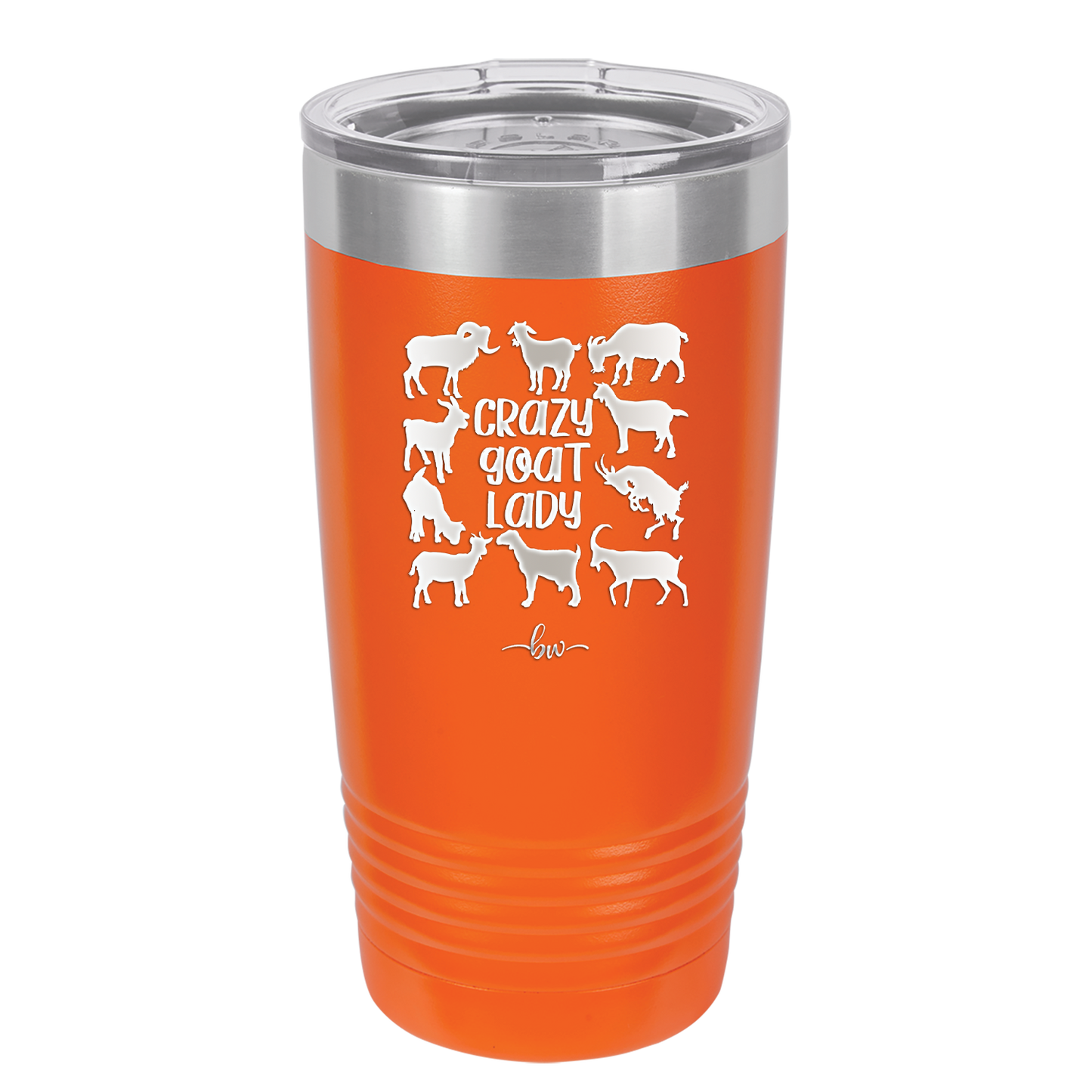 Crazy Goat Lady - Laser Engraved Stainless Steel Drinkware - 1864 -