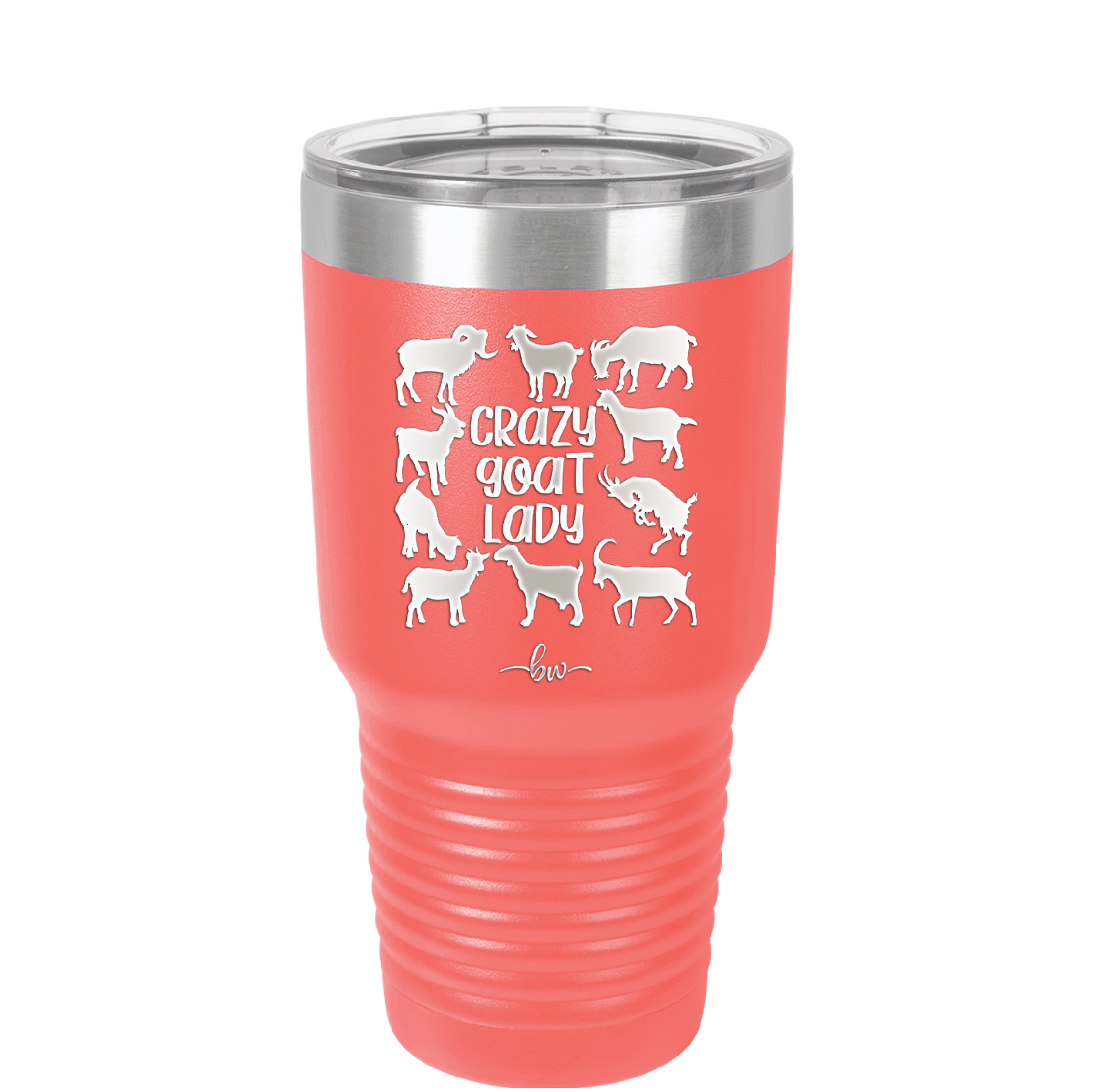 Crazy Goat Lady - Laser Engraved Stainless Steel Drinkware - 1864 -