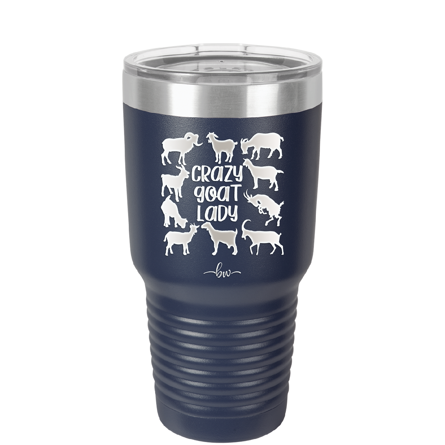 Crazy Goat Lady - Laser Engraved Stainless Steel Drinkware - 1864 -