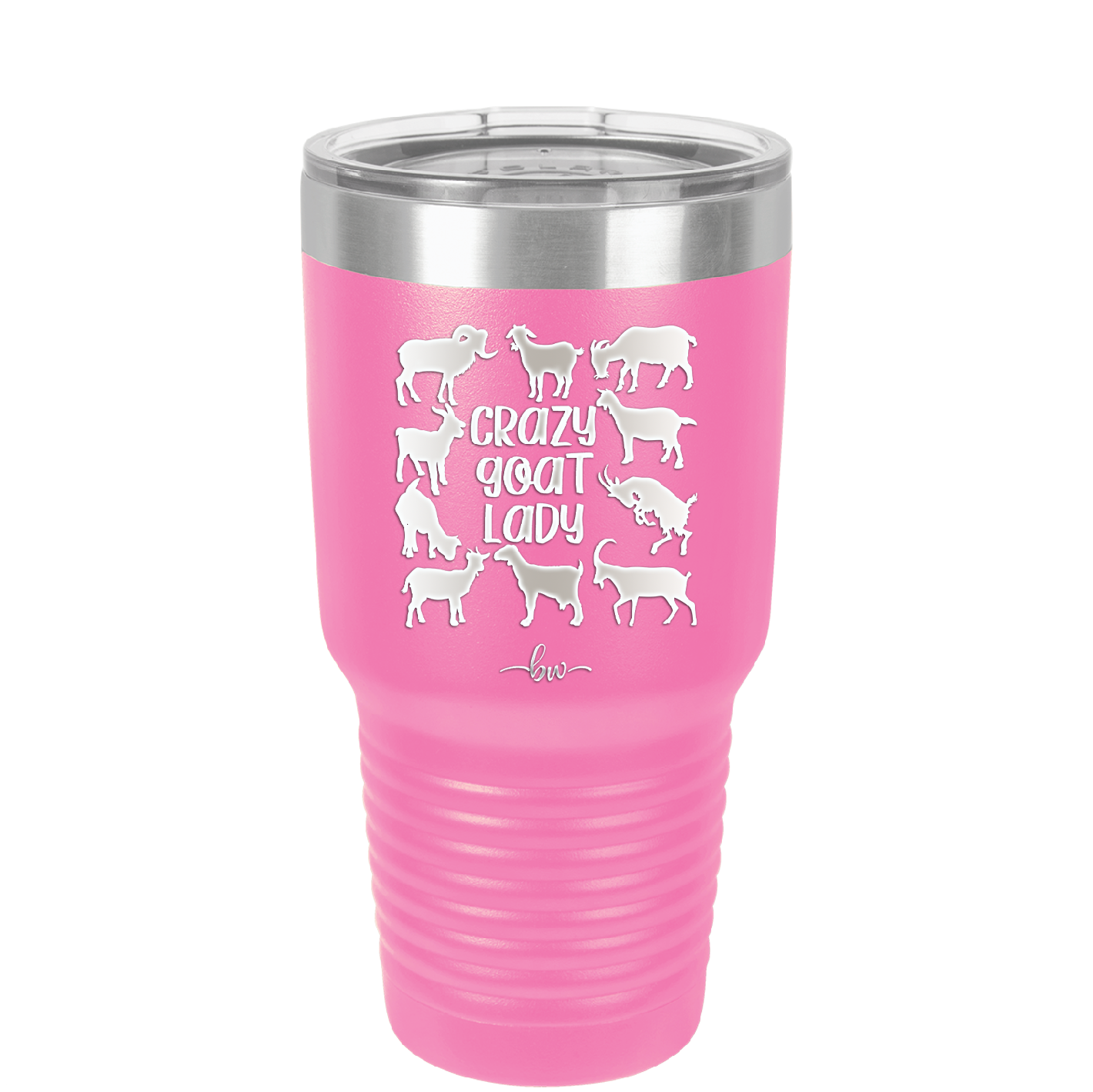 Crazy Goat Lady - Laser Engraved Stainless Steel Drinkware - 1864 -