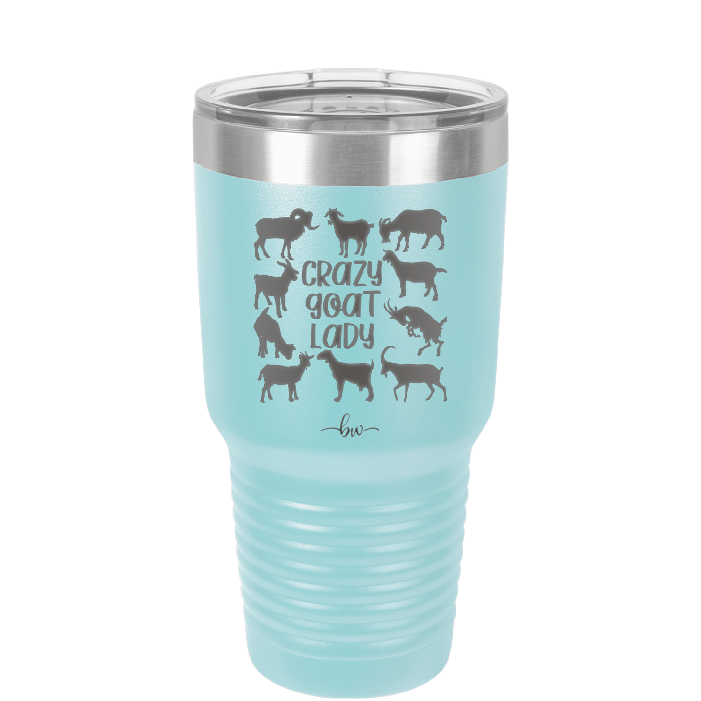 Crazy Goat Lady - Laser Engraved Stainless Steel Drinkware - 1864 -