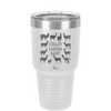 Crazy Llama Lady - Laser Engraved Stainless Steel Drinkware - 1865 -