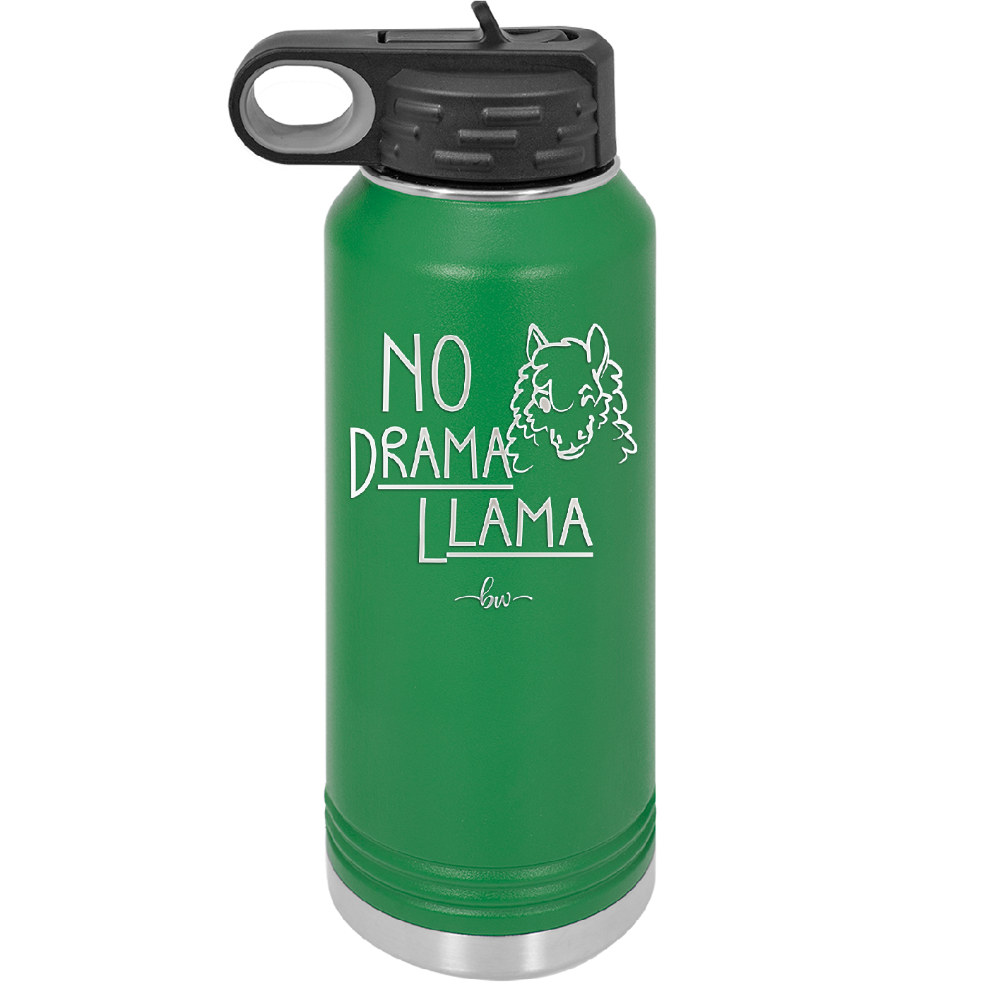 No Drama Llama - Laser Engraved Stainless Steel Drinkware - 1867 -