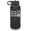 This Llama Don't Want Your Drama - Laser Engraved Stainless Steel Drinkware - 1868 -