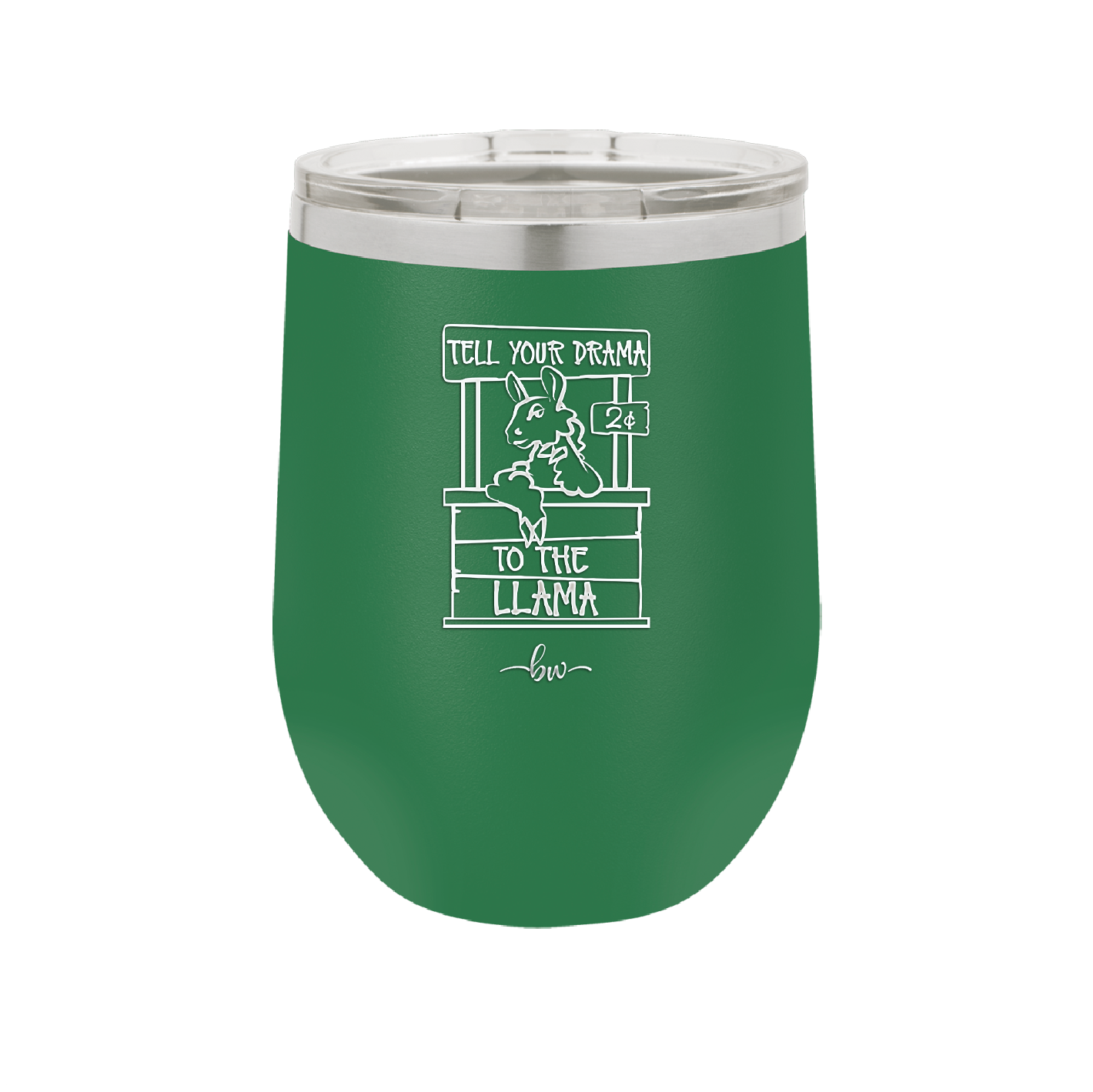 Tell Your Drama to the Llama - Laser Engraved Stainless Steel Drinkware - 1869 -