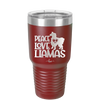 Peace Love Llamas - Laser Engraved Stainless Steel Drinkware - 1870 -