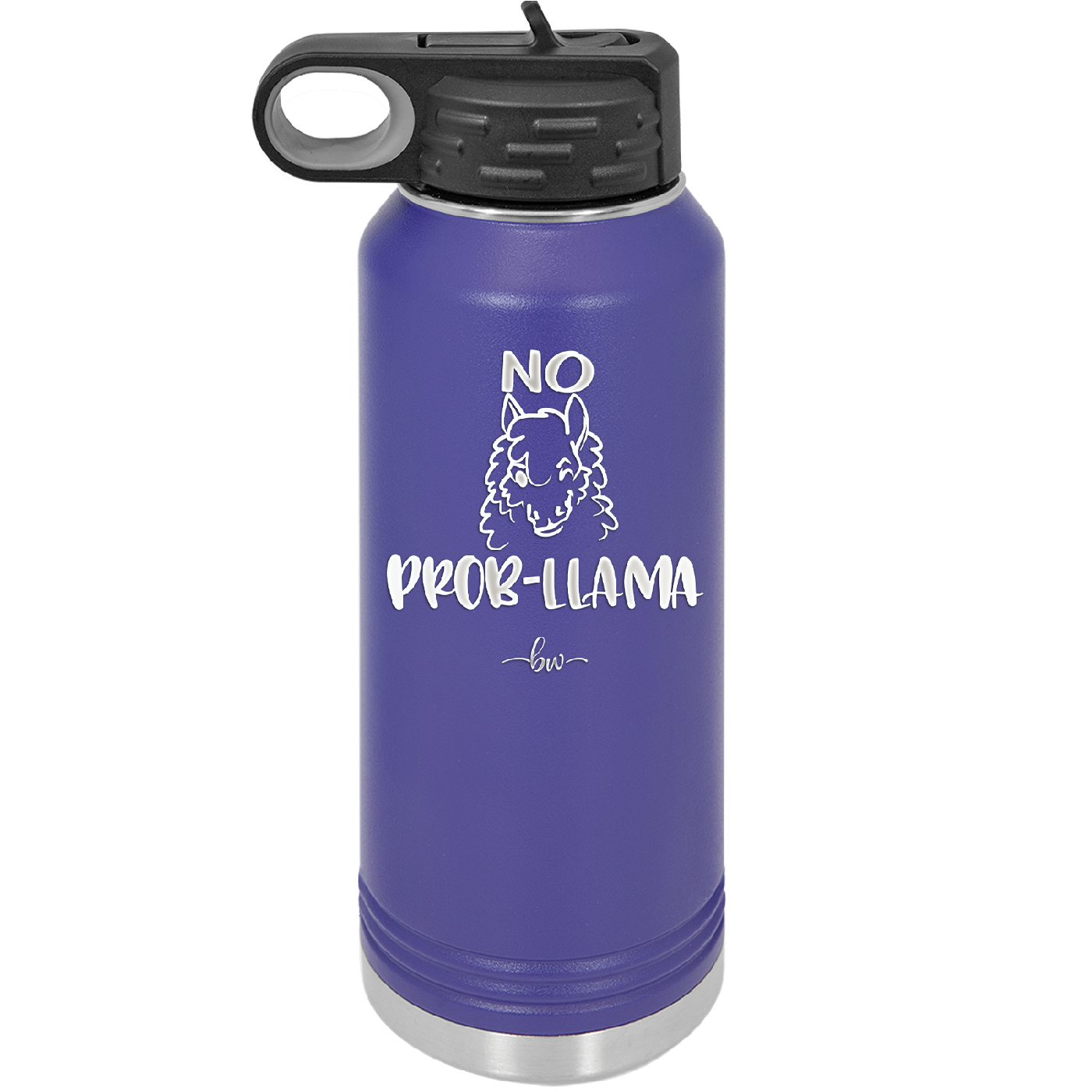 No Prob-Llama - Laser Engraved Stainless Steel Drinkware - 1871 -