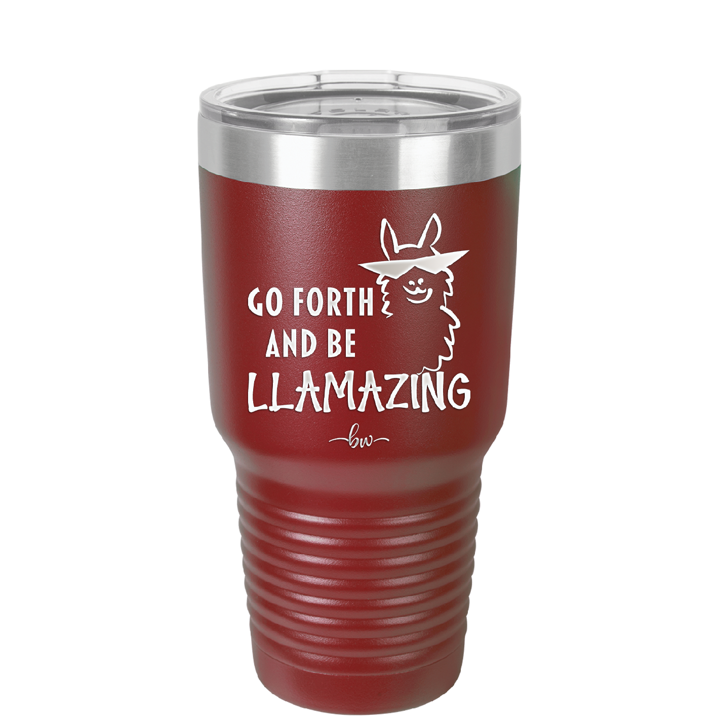 Go Forth and Be Llamazing - Laser Engraved Stainless Steel Drinkware - 1874 -