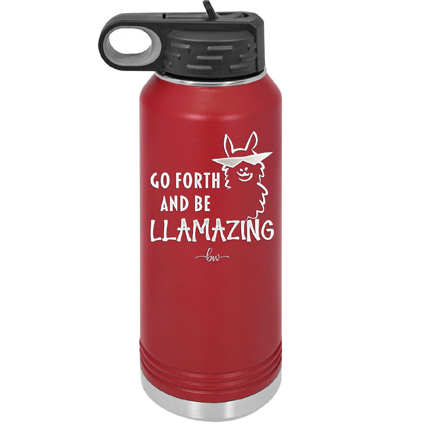 Go Forth and Be Llamazing - Laser Engraved Stainless Steel Drinkware - 1874 -