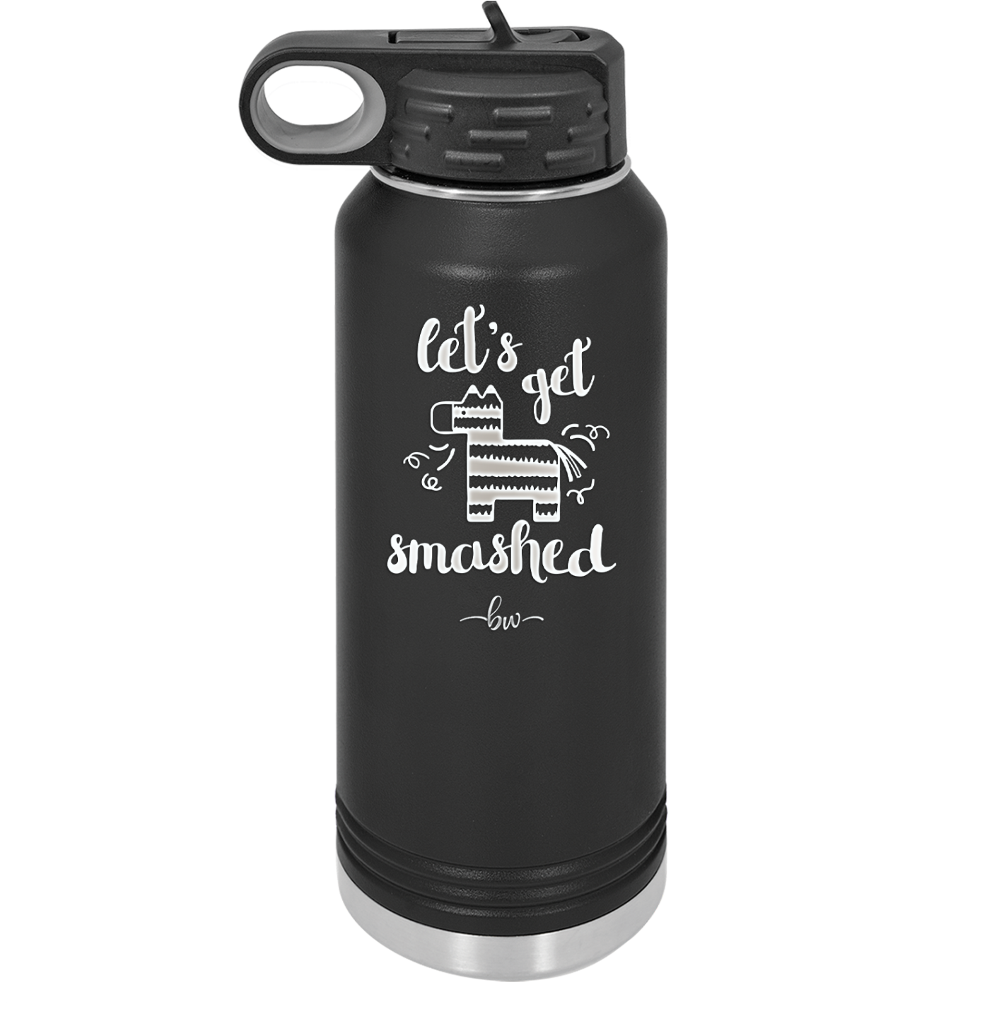 Let's Get Smashed Pinata - Laser Engraved Stainless Steel Drinkware - 1879 -