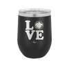 LOVE with Cheer Pompom - Laser Engraved Stainless Steel Drinkware - 1884 -