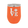 LOVE with Cheer Pompom - Laser Engraved Stainless Steel Drinkware - 1884 -