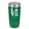 LOVE with Cheer Pompom - Laser Engraved Stainless Steel Drinkware - 1884 -